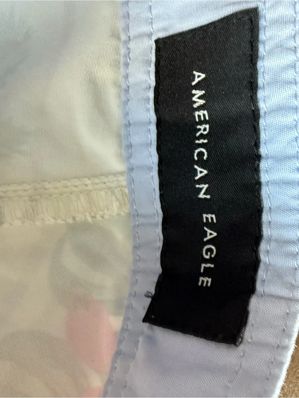 American Eagle Outfitters Light Blue Swim Trunks with White Lining